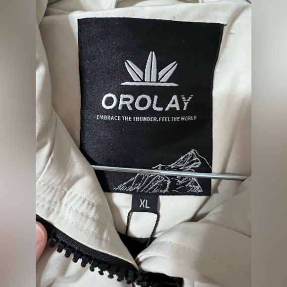 New Orolay Women's Full Zip Slant Pocket Hooded Puffer Down Coat Jacket Size XL - Picture 6 of 11